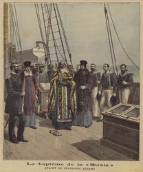 The Christening of the Strela, the Yacht of Grand Duke Alexis of Russia